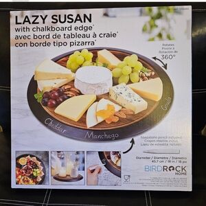 Lazy Susan with chalkboardedge, NWT